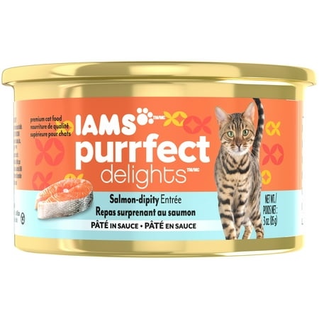 UPC 019014702701 product image for Iams Purrfect Delights Pate In Sauce Salmon-Dipity Entree Canned Cat Food, 3 Oz | upcitemdb.com