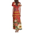 thumbnail image 5 of Summer Dresses for Women 2026 American Flag Print 4Th of July Dress Elegant Short Sleeve Flowy Beach Boho Dress, 5 of 5