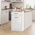 thumbnail image 4 of Ataucjin Fluted Tilt Out Trash Can Cabinet Kitchen Waste Bins,Hidden Garbage Can Cabinet 10 Gallon,Freestanding Dog Proof Trash Can Cabinet,Wooden Trash Can Hidden Trash Bin for Kitchen, 4 of 8