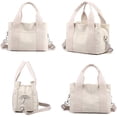 thumbnail image 3 of Tote Bag Women Small Satchel Bag Stylish Mini Tote Handbag Canvas Hobo Bag Fashion Crossbody Bag Shoulder Bag Travel Bag 2023, 3 of 8