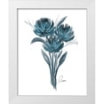 thumbnail image 1 of Murdock, Ramona 26x32 White Modern Wood Framed Museum Art Print Titled - Teal Bouquet I, 1 of 4