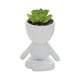 thumbnail image 1 of Figura linda Muñeca de Cerámica Flor Maceta Decoración Jardinera Suculentas Flor Cactus Bonsai Bonsai Jardinera Contenedor Diseño para Decoración del Hogar Las plantas no están incluidas, 1 of 2