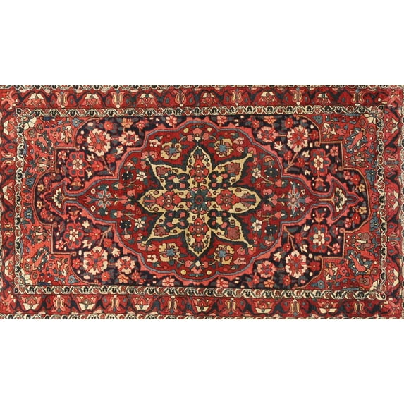 Ahgly Company Indoor Rectangle Traditional Red Persian Area Rugs, 8' x 12'
