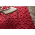 thumbnail image 3 of Mark&Day Wool Rugs, 2x8 Huttig Modern Shag Bright Red Runner Area Rug, Red Carpet for Hallway, Kitchen, Bedroom or Living Room (2'6" x 8' Runner), 3 of 4