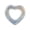 White-WH Home Decor, variant on JJV Love-Shaped Inflatable Swim Ring, Inflatable Pool Floats for Adults, Transparent Glitter Pool Float, Summer Swimming Tube for Water Fun Beach Wedding Photography Parties, 30 Inch Diameter