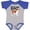 Baseball Heather and Royal, variant on Inktastic My Big Brother is a Saint Bernard Boys or Girls Baby Bodysuit