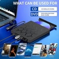 thumbnail image 3 of External CD/DVD Drive for Laptop, 7 IN 1 USB 3.0 Ultra-Slim Portable DVD Player, 3 of 5