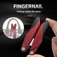 thumbnail image 3 of Nipper Nipper Acero Inoxidable Belleza Pedicura Cuidado Clipper Viaje portátil DIY Recorte Recorte Salón Pollón Papeler Poder Plier Scissors Negro Noticed CE002942-02, 3 of 7