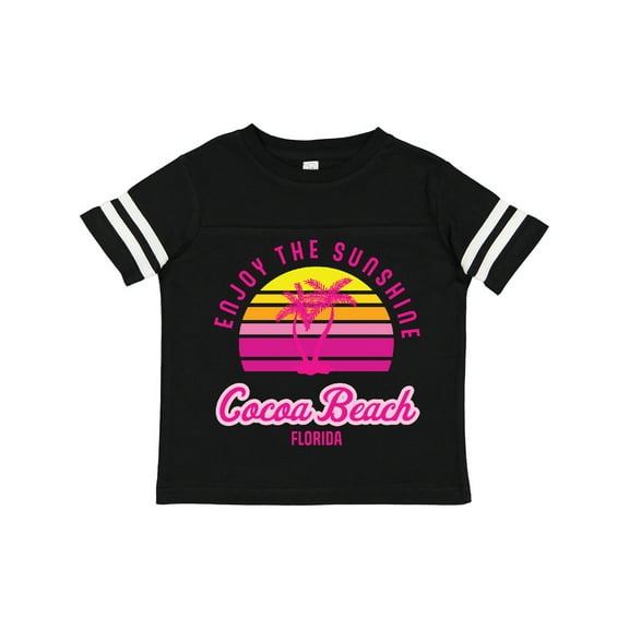 Inktastic Summer Enjoy the Sunshine Cocoa Beach Florida in Pink Boys or Girls Toddler T-Shirt