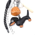 thumbnail image 5 of Kettle/Dachshund Charm Keychain With Braided Nylon Rope For Handbags Backpacks Car Decoration Handmade Key Holder, 5 of 9