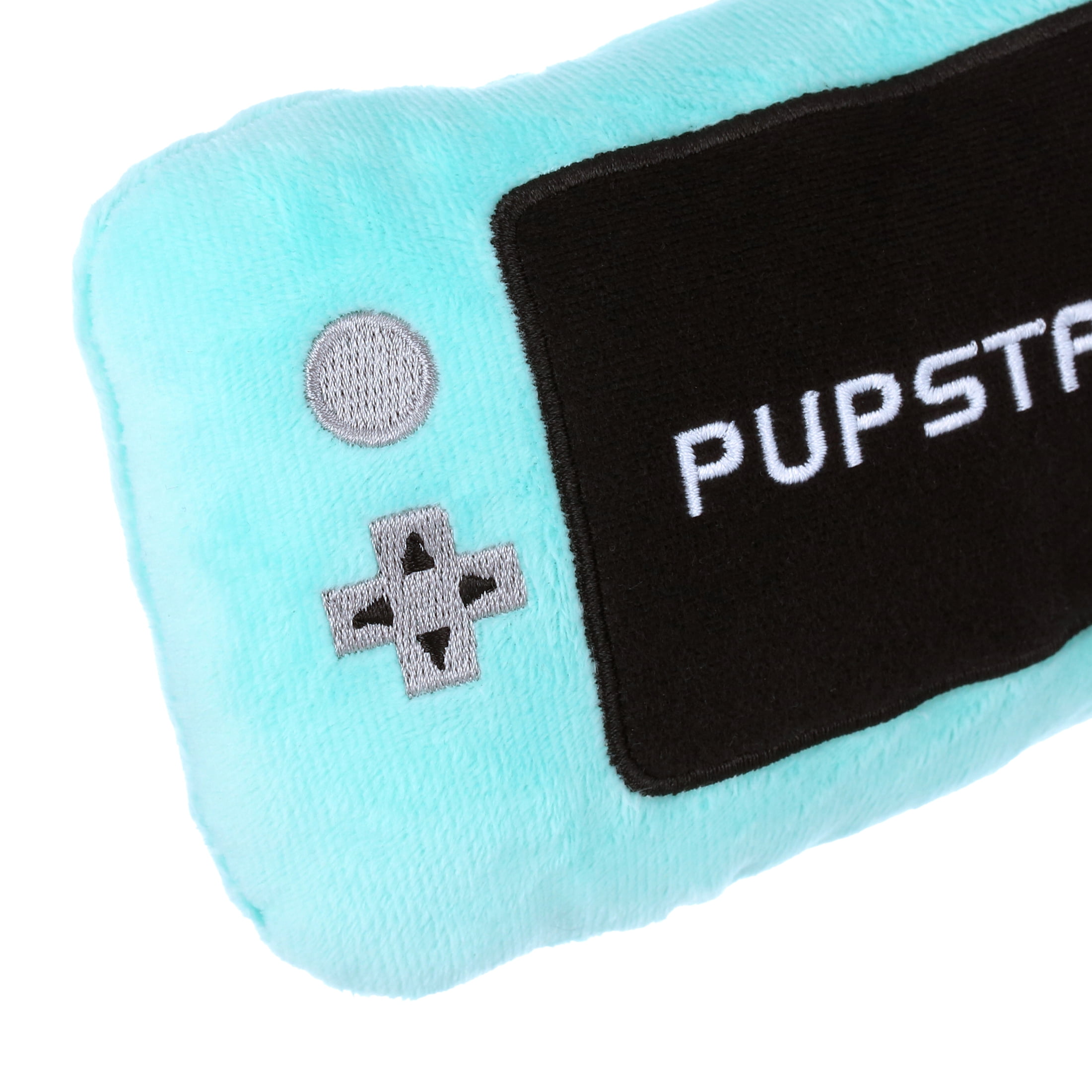 Posh Paws Plush Pet Toy Handheld "Pupstation"  Dog Toy - Teal
