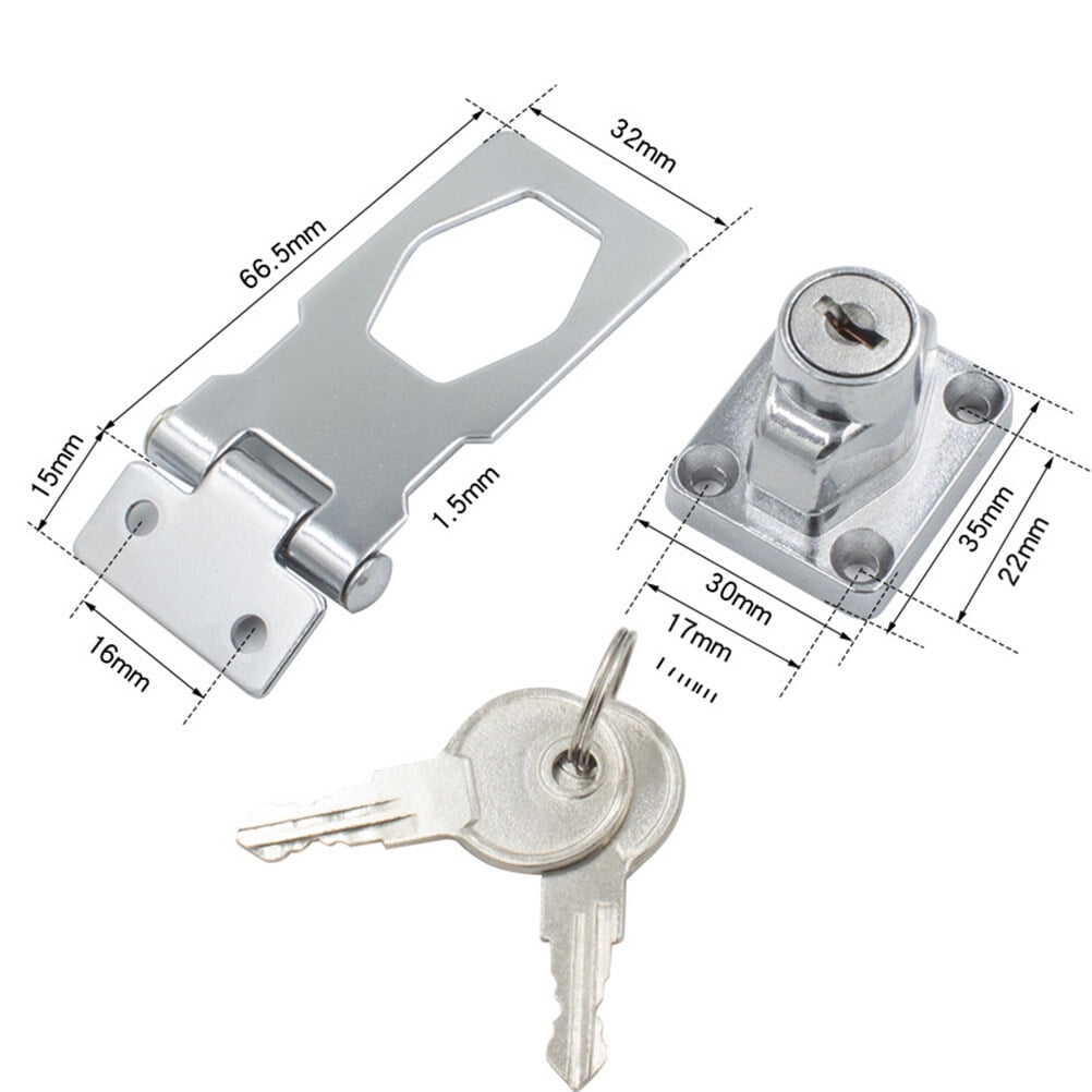 Keyed Hasp Locks Stainless Steel Safety Lock Keyed Locking Hasp for
