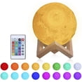 thumbnail image 1 of Lámpara de luna 3D ACTIVE 15 cm RGB 16 colores recargable por USB, 1 of 4