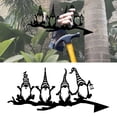thumbnail image 1 of Rama de hierro enanos decoración gnómos jardín Metal patio arte ahueca silueta jardín estatua guarda de jardín al aire libre césped Macarena Estatua de siluetas de gnomos, 1 of 6