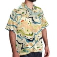 thumbnail image 2 of Atlas Men's Short Sleeve Beach Shirts Poplin Spread Collar Tops Casual Printed Button Down Summer Unisex, 2 of 6
