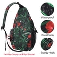 thumbnail image 4 of Mosiso Polyester Sling Bag Backpack Travel Hiking Outdoor Sport Crossbody Shoulder Bag Multipurpose Daypack for Women Men, Rhododendron, 4 of 6