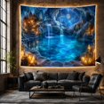 thumbnail image 6 of Moon Stars Glowing with Cavern Night Pool Water, Mystical Fantasy for Space Lovers, Galaxy Room Decor, Christmas Gift, Tapestry Wall Hanging for Bedroom and Dorm, 6 of 7