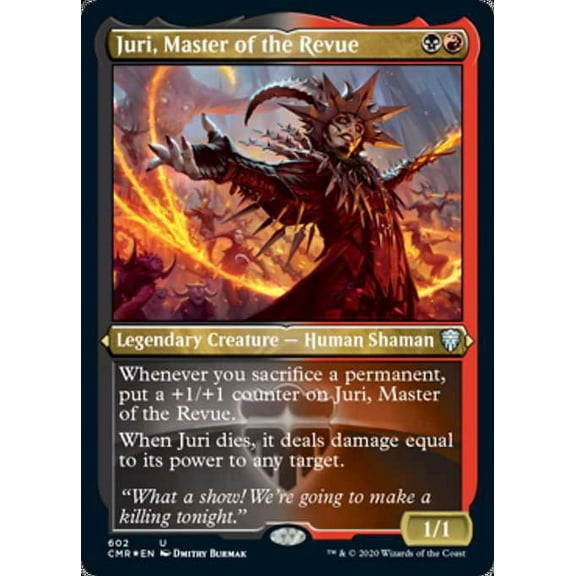 MtG Commander Legends Uncommon Juri, Master of the Revue (Etched Foil) #602