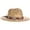 Brown, variant on Panama Jack Women's Straw Hat - Ivory Two-Tone Paper Braid, 5" Big Brim, UPF (SPF) 50+ UVA/UVB Sun Protection
