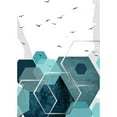 thumbnail image 3 of Urban Epiphany 11x14 Black Modern Framed Museum Art Print Titled - Aqua Abstract 2, 3 of 5
