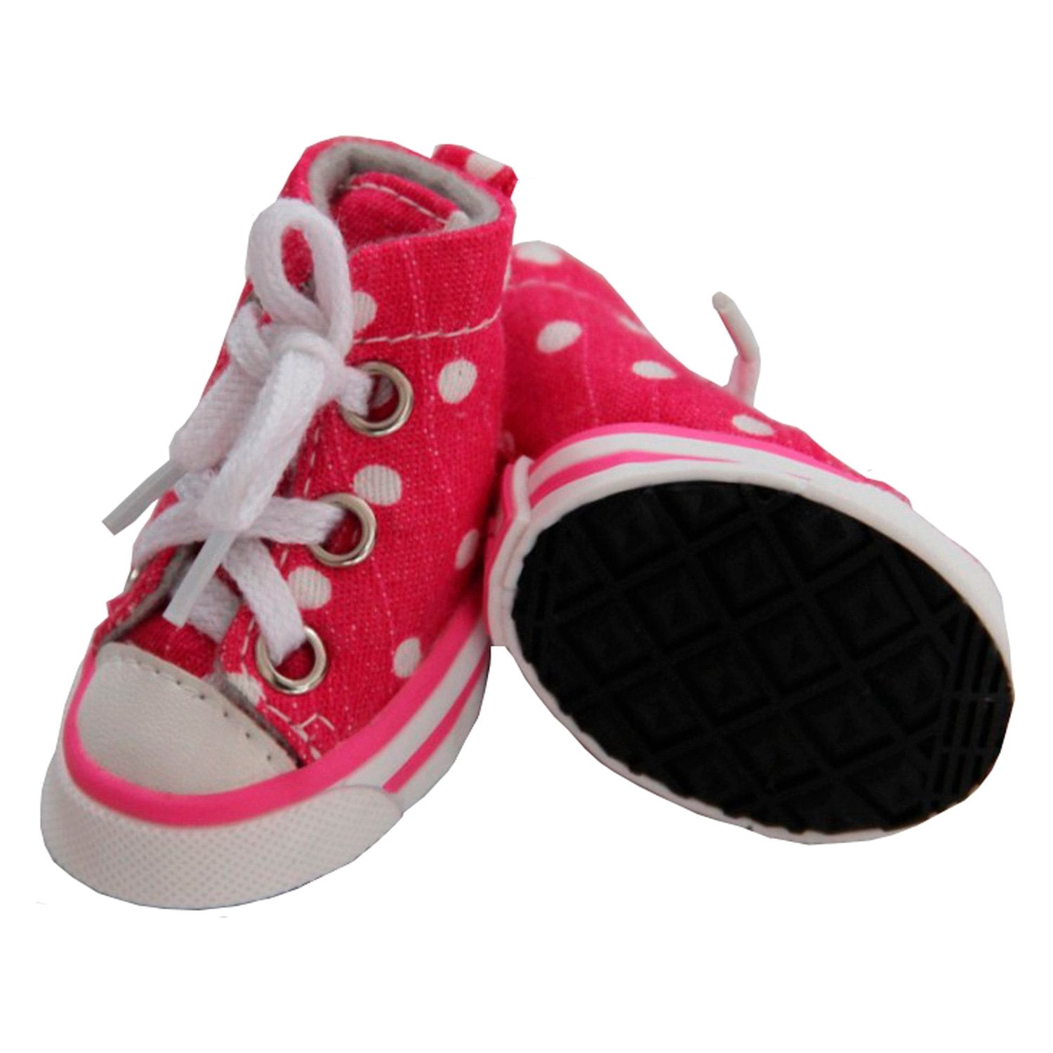 Pet Life LLC F23PKMD Extreme-Skater Canvas Casual Grip Pet Sneaker Shoes - Set Of 4