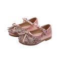 thumbnail image 5 of MQLKF Kids Baby Girls Pearl Bling Bowknot Single Princess Shoes Sandals Breathable Lightweight Outdoor Walking Girls Shoes, 5 of 5