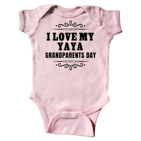 

Inktastic Grandparents Day I Love My Yaya Gift Baby Boy or Baby Girl Bodysuit