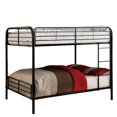 thumbnail image 1 of Bowery Hill Contemporary Metal Full Over Full Bunk Bed in Black, 1 of 3