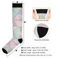 thumbnail image 3 of FORMRS Womens Knee High Socks Casual Long Thick Travel Daily Wear, 1 Pair, Purple Geometric, 3 of 6
