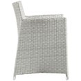thumbnail image 2 of Modway Junction 18.5" Wicker / Rattan Outdoor Armchair in Gray/White, 2 of 3