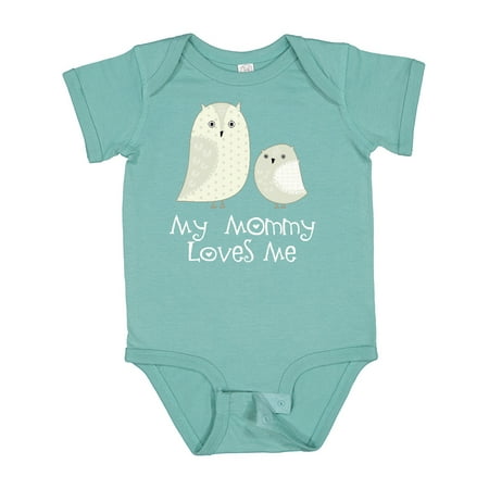 

Inktastic My Mommy Loves Me Owl Gift Baby Boy or Baby Girl Bodysuit