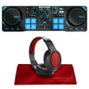 Hercules DJ Compact Controller for Serato Software with Headphones and Basic Accessory Bundle