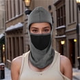 thumbnail image 2 of Ofertas Únicas 1 Pc Máscara Facial Balaclava de Seda Fría Sólida Gris Oscuro, 2 of 5