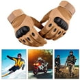 thumbnail image 5 of Guantes de moto, guantes de motociclismo, guantes de moto con dedos completos, hombres(marrón, M) ER, 5 of 5