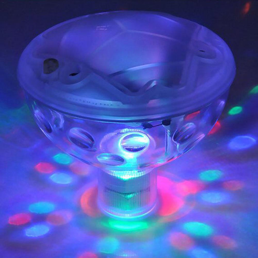 US Floating Underwater RGB LED Disco Light Glow Show Swimming Pool Tub Lamp 