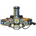 thumbnail image 2 of DECKON Linterna frontal, 8 LED 18000 lúmenes Linterna frontal LED recargable por USB, potente linterna frontal impermeable para acampar, escalar, cazar, pescar Kuyhfg Bienvenido a Kuyhfg, 2 of 4