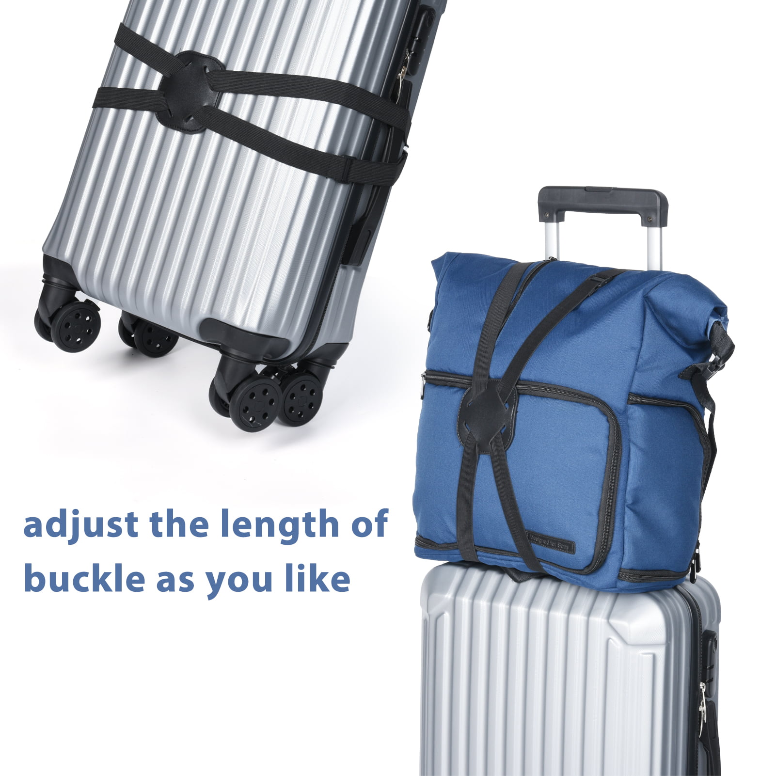  SOWPOPY Travel Belt for Luggage, Add a Bag Luggage