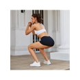 thumbnail image 3 of Women's hot pants high-waisted one-point pants, belly elastic leggings, solid color fitness pants, 3 of 6