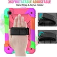 thumbnail image 4 of SUPNICE Samsung Galaxy Tab A7 Lite Case,Galaxy Tab A7 Lite Case for Kids,3-Layer Shockproof Cover Case with Swivel Stand/Hand Strap for Samsung Galaxy Tab A7 Lite 8.7 Inch 2021 (SM-T220/T225),Pink, 4 of 8