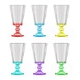 thumbnail image 3 of STP GOODS Vintage Style Shot Glass Set of 6 pcs 1.7 fl oz (50 ml) Lafitnik Clear Shot Glasses with Stem for Whiskey Vodka Tequila Sherry Glasses Glass Barware, Multicolor, 3 of 12