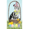 thumbnail image 3 of Popp, Grace 11x18 Black Modern Framed Museum Art Print Titled - Easter Cats Collection B, 3 of 5