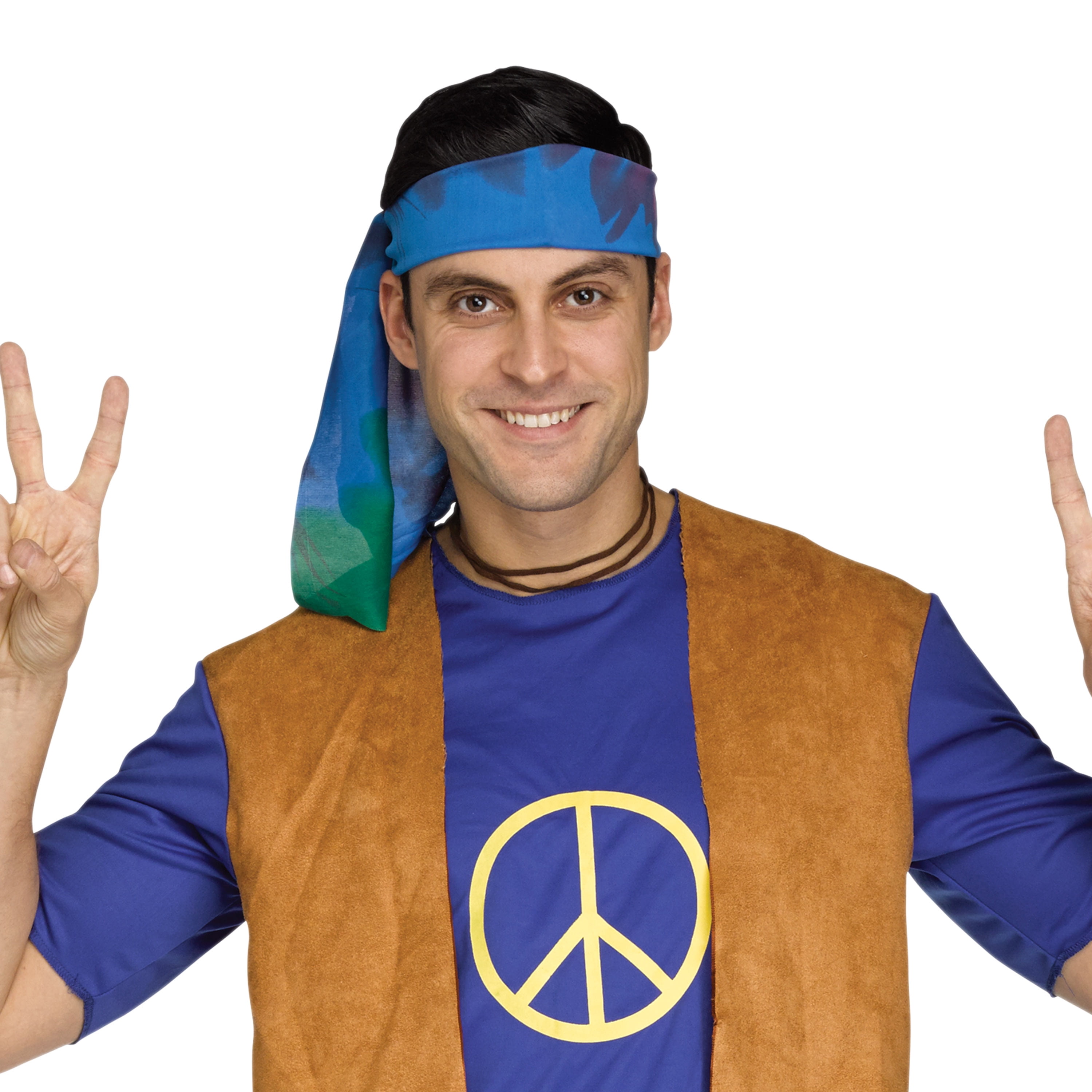 Hippie Guy, Halloween Costume for Adults, Men's Size M (32/34), by Way to Celebrate