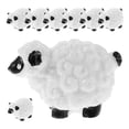thumbnail image 5 of Figuras de ovejas de animales de resina, Mini decoraciones de ovejas para jardín, estatuas de ovejas de resina, decoraciones de jardín, 8 Uds., 5 of 5