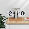 thumbnail image 3 of Flip Clock, Retro Vintage Flip Desk Clock, 12 Hours Large Number Auto Flip Desk Table Clock, Battery Powered Mechanical Clock for  Decoration, 3 of 8