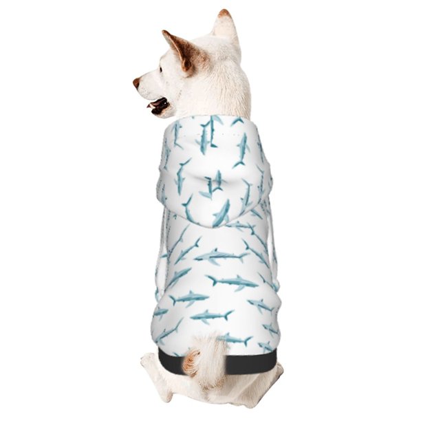 Balery Cute Shark Sudadera con Capucha para Perros Pequeños – Ropa para Mascotas, Disfraz para Perros y Gatos, Ideal para Fiestas y Cosplay-Medium