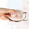 thumbnail image 4 of 1 Pc Women Cat's Ears Airbag Hair Comb for Straight Curly Hair Rose Gold Tone ABS TPR, 4 of 6