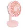 thumbnail image 4 of Ventilador de escritorio oscilante recargable silencioso práctico ventilador de escritorio con carga USB para el hogar, la escuela rosa, 4 of 10