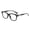 Black Frame Silver, variant on Hennt Classic Non-prescription Clear Lens Eyeglasses for Men andWomen Thick Square Frame Eyewear wuhaoyueshangmao