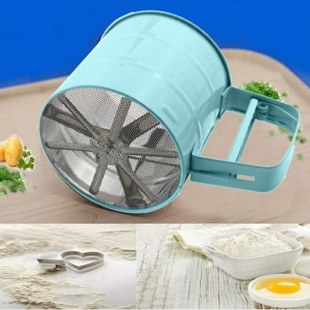 

HMPEAIIY Hand Held Flour Semi Automatic Baking Tool Stainless Steel Cake Household Separation Powder Hand Pressed Mesh Sieve Rice Cooker Egg Cooker Slow Cookers Cooker Cooker Hood Cooker Pots Cooker