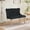 Black, variant on S-HOME Velvet Double Dining Loveseat Bench With Brushed Silver Stainless Steel Legs For Two Sitters, Black